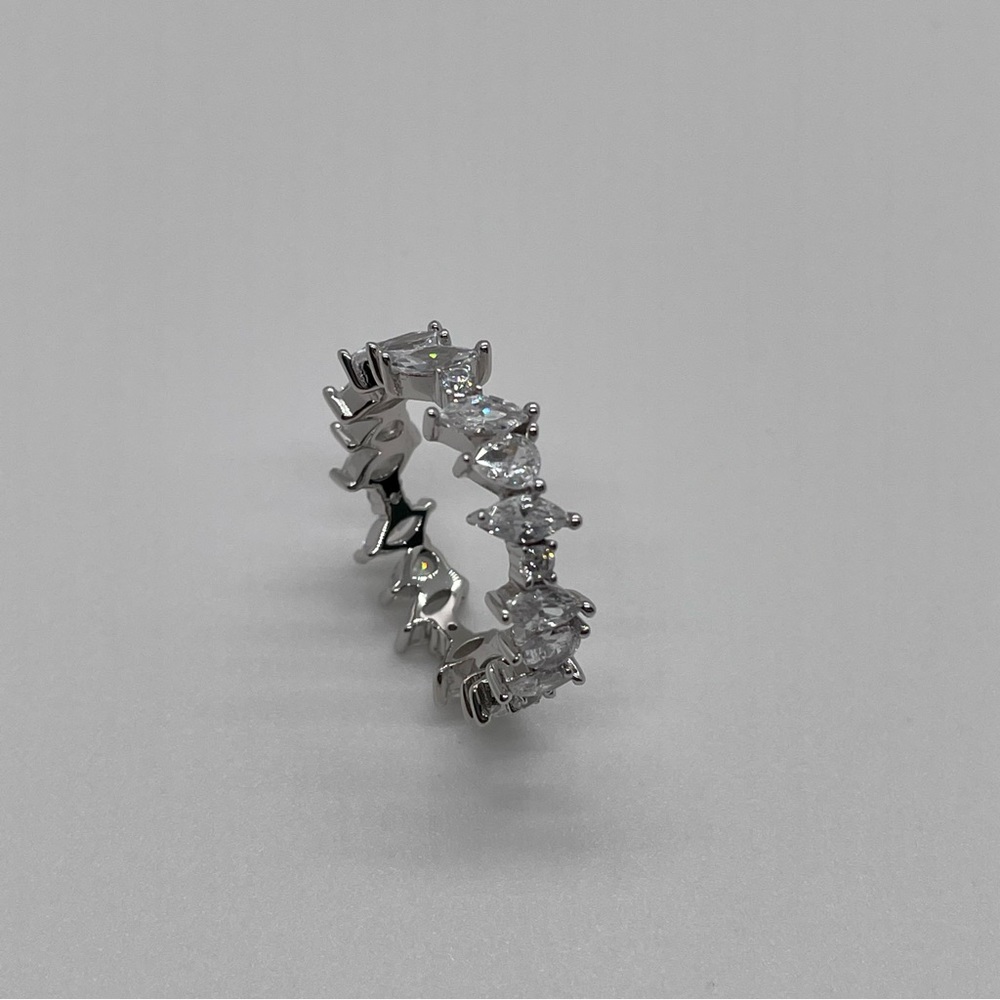 Sterling Silver Different Shape Ring/ Size 8
